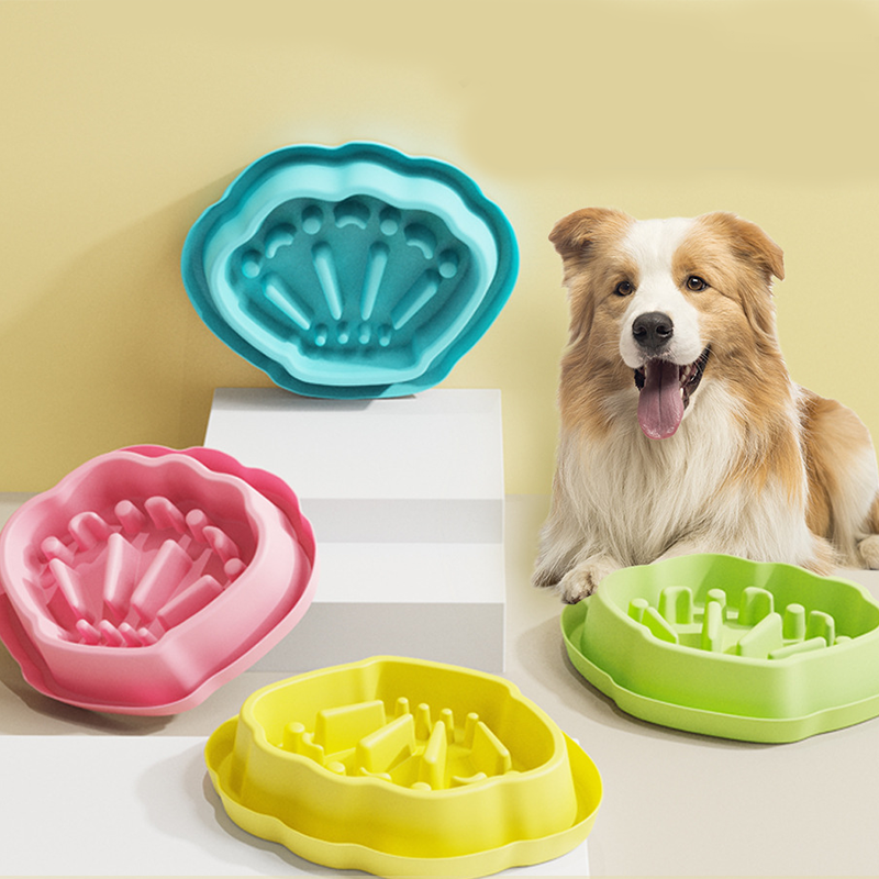 Slow Feeder Dog Bowls Anti-Choking Puzzle Dog Food Bowls Anti-Slip Interactive Feeding Slow Down Eating Bloat Stop Maze Dishes