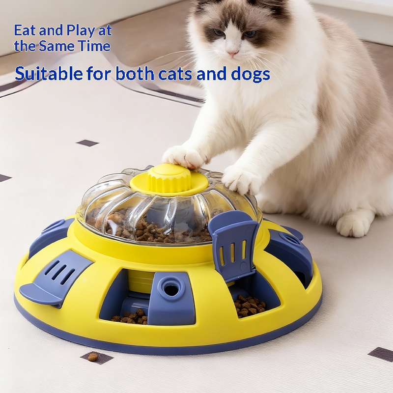 Dog &amp; Cat Puzzle Toy Adjustable Slow Feeder Treat Dispenser Boredom Relief Mental Stimulation Toy Classic Modern Style