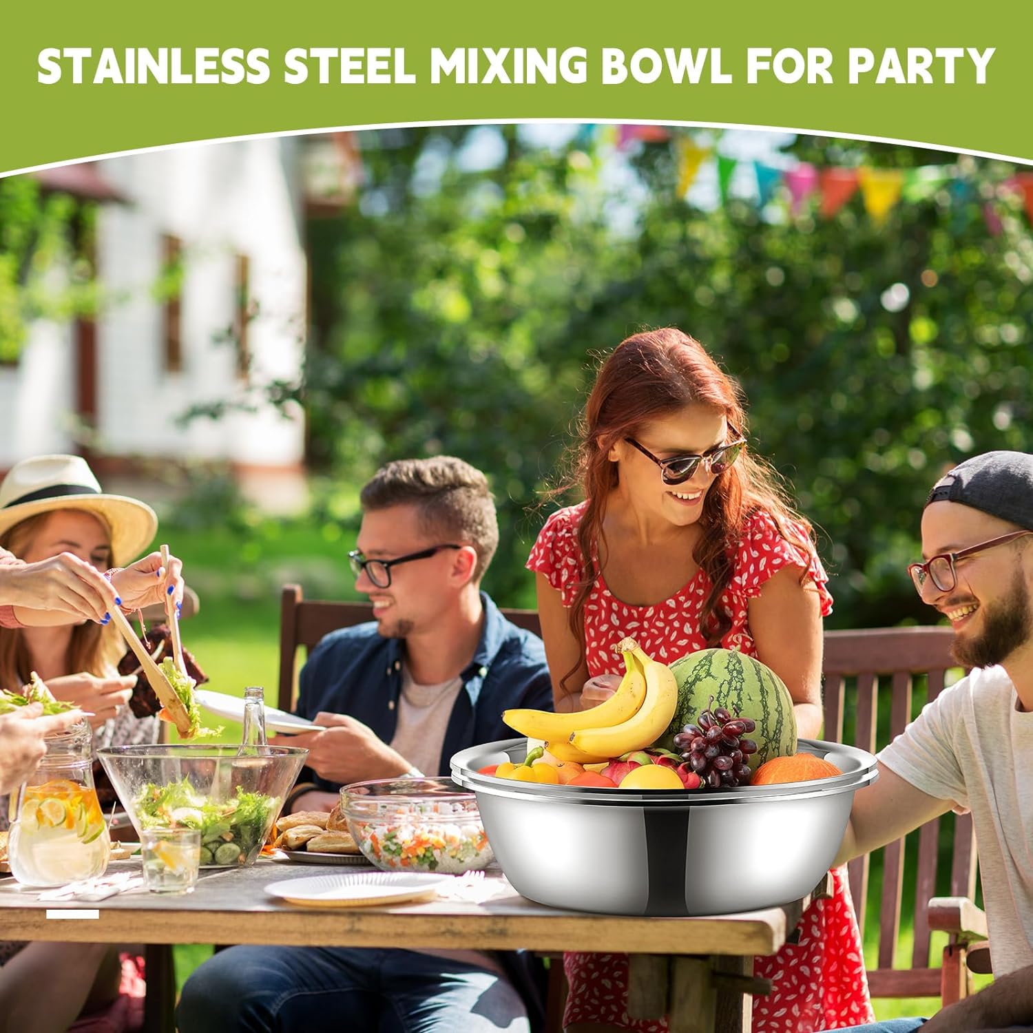 Stainless Steel Large Mixing Bowl Detail 9
