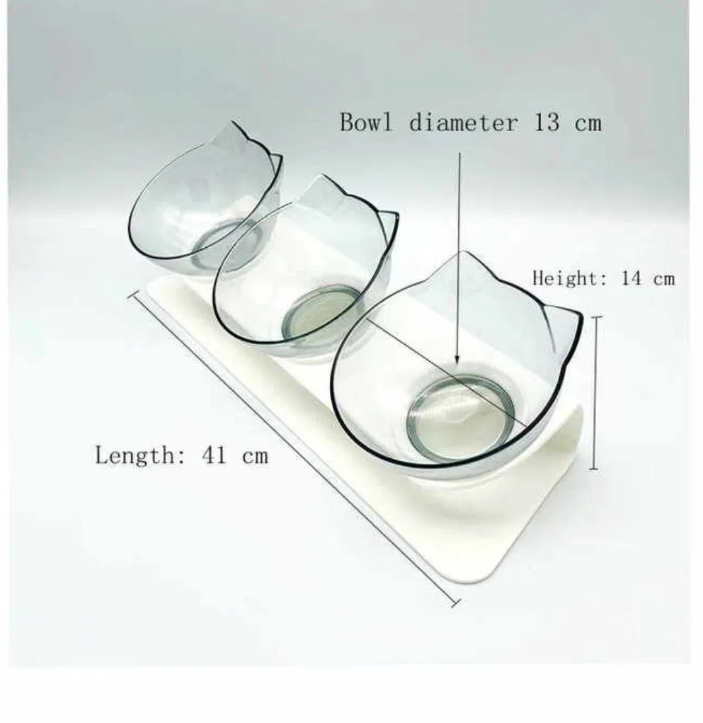 Ergonomic Tilted Cat Bowl Designed for Hassle-Free Feeding Experience