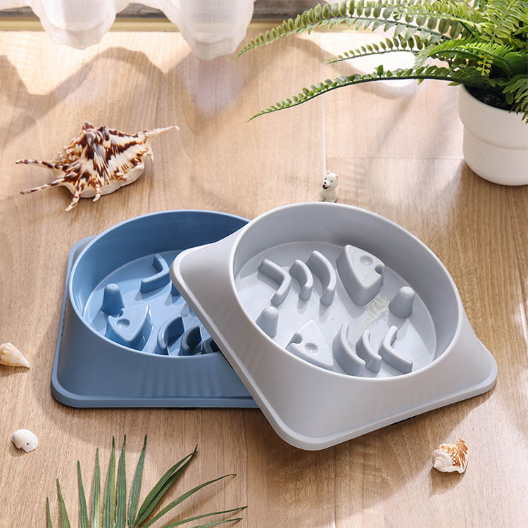 Healthy Eating Dog Bowl Anti-Sling Rounded Slow Feeder Eco-Friendly