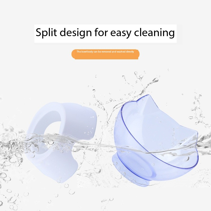 Cat Bowl Cat Food Bowls for Indoor Cats Elevated Cat Bowls 15° Tilted Protect Spine