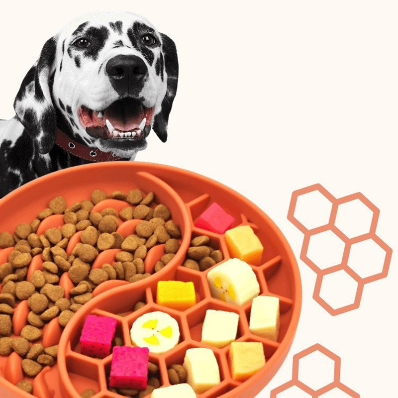 Custom Slow Feeder Dog Bowls Anti-Choking Puzzle Pet Food Bowls Non-Slip Dog Feeding Bowls
