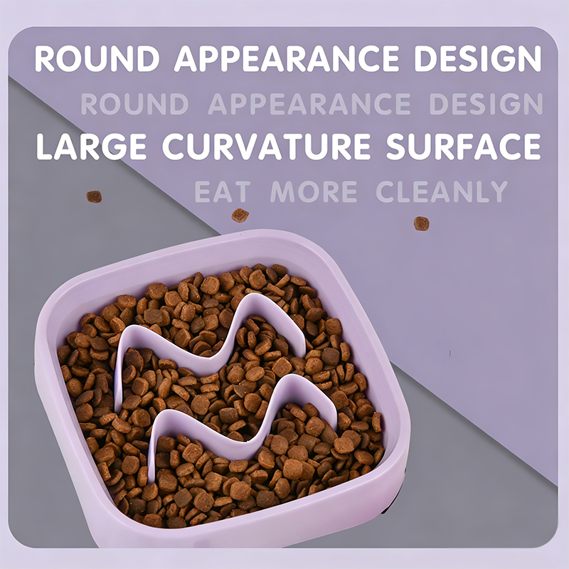 Slow Feeder Pet Bowl Anti-Choke Slow Eating Bowl for Cats Puppies Small Medium Dogs