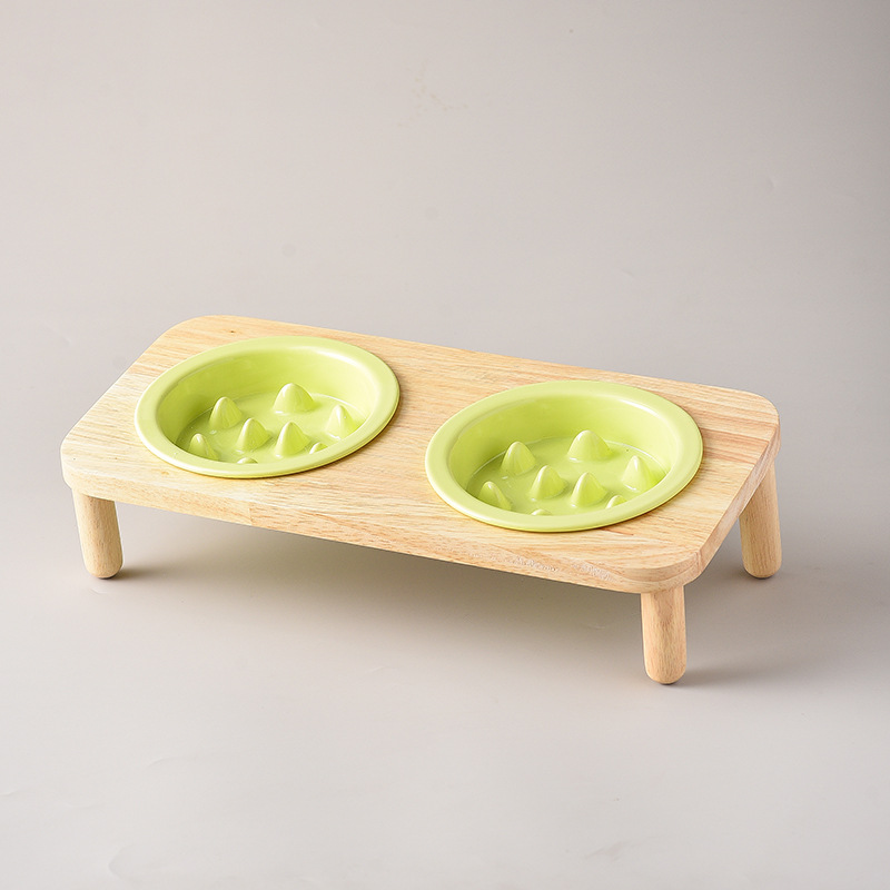 Wholesale Elevated Slow Feeding Pet Bowls Ceramic Non-Slip Dog &amp; Cat Food/Water Set