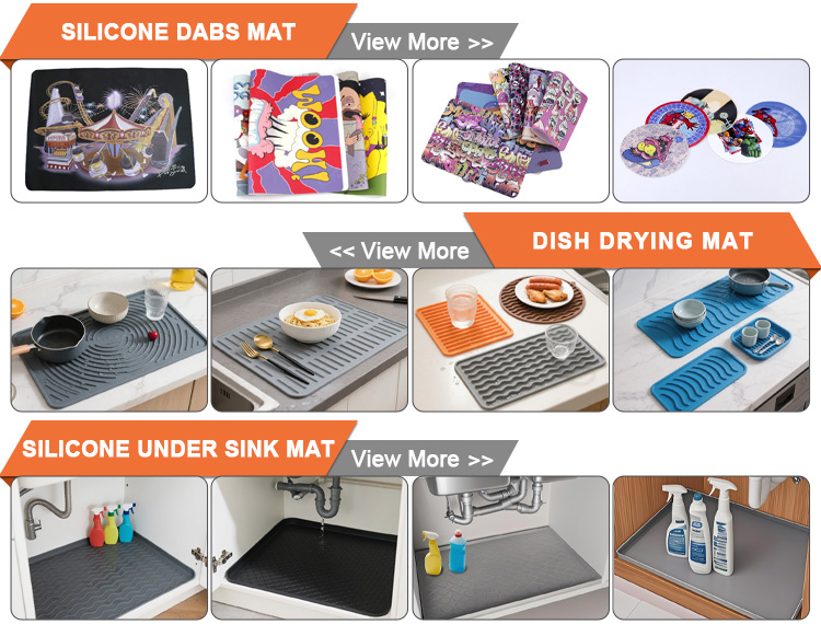 Silicone Drying Mat and Sink Mat Options