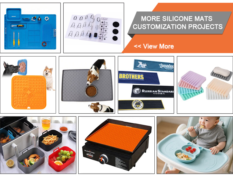 Custom Silicone Mat Showcase