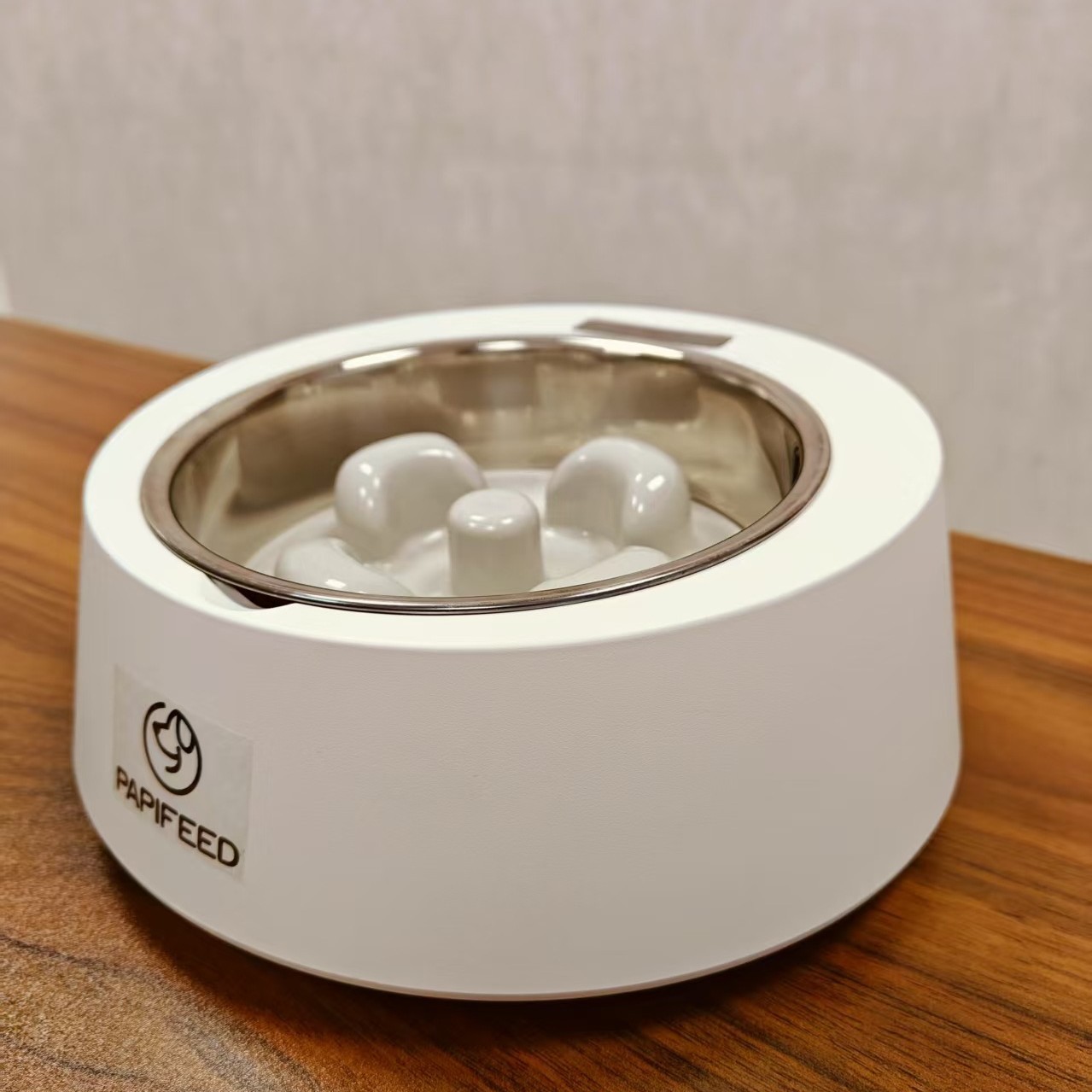 Intelligent Pet Feeder Dog Bowl Anti-Choking Slow Food Bowl Anti-Overturning Cat Food Basin Charge Cross-Border Hair Resistant