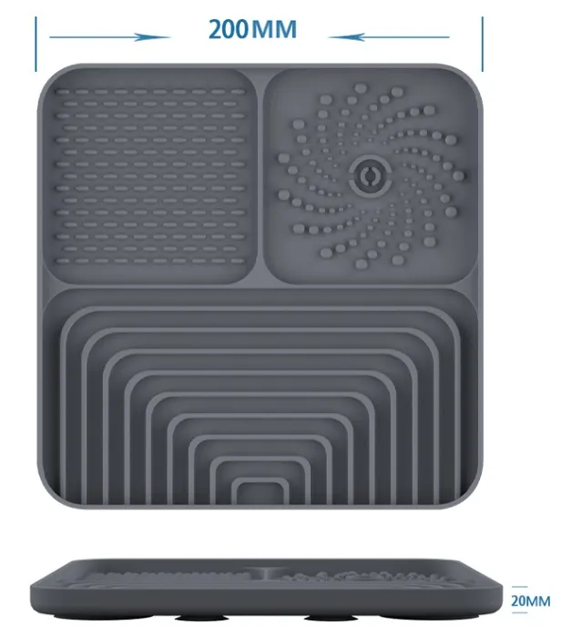 Slow Feeder Bowl Mat with Anti Slip Suction Cups