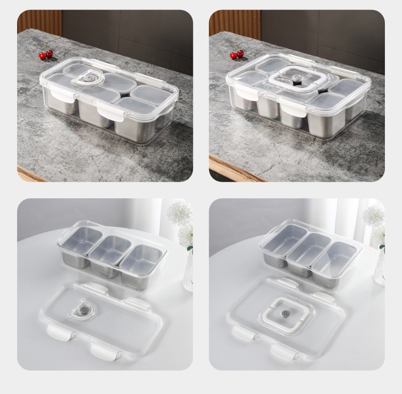 Clear Plastic Food Storage Tray