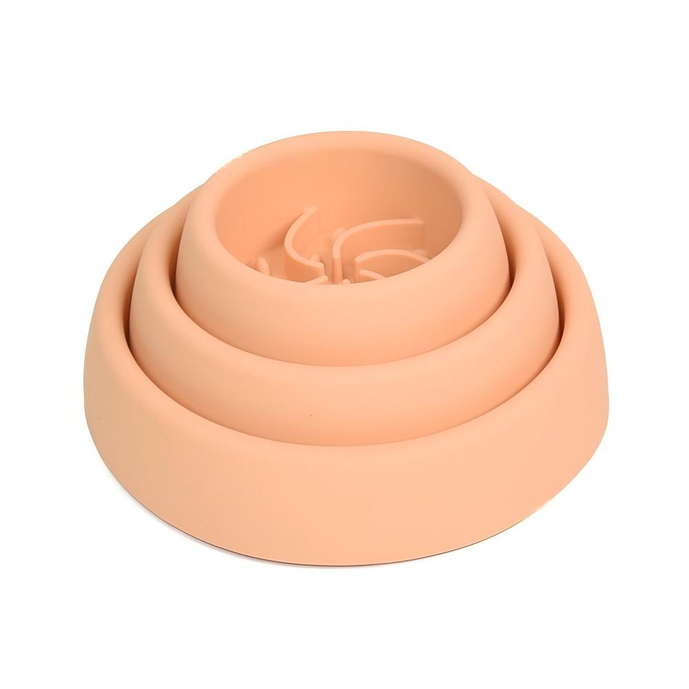 Wholesale Silicone Slow Feeder Dog Bowl 3 Sizes (Small/Medium/Large) Non-Slip Anti-Choke Love Solid Waterproof Support Custom