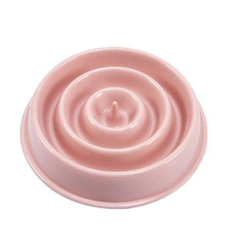 Hot Selling Food Grade Plastic Pet Cat Feeding Eating Feeders Non-Slip Slow Eat Bowl Luxury Design Slow Feeder Dog Bowl