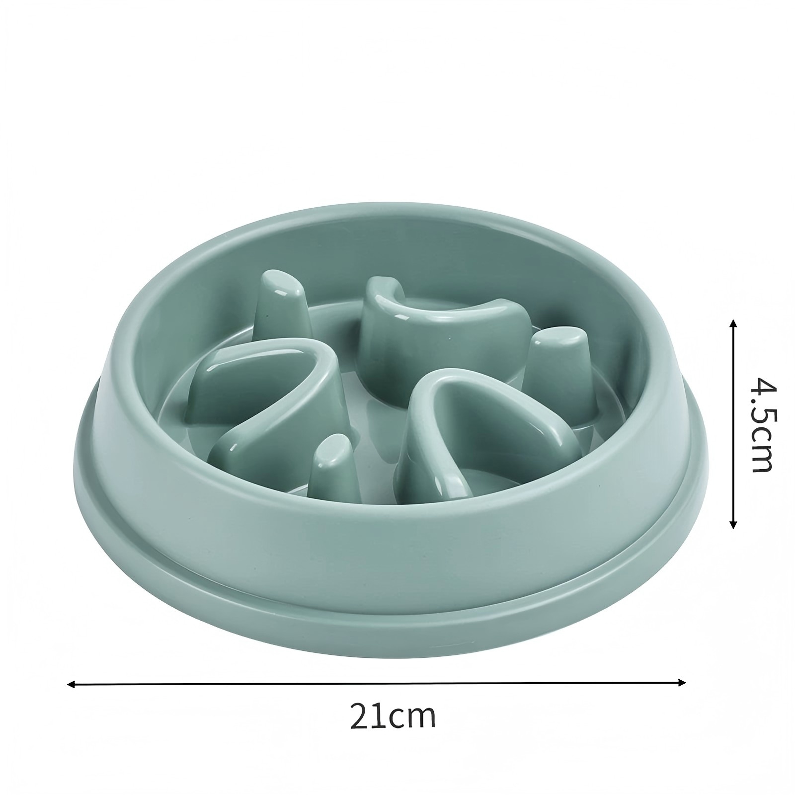 Colorful Slow Eating Pet Bowl, Durable Plastic Interactive Maze Feeder to Slow Down Fast Eaters for Dogs &amp; Cats
