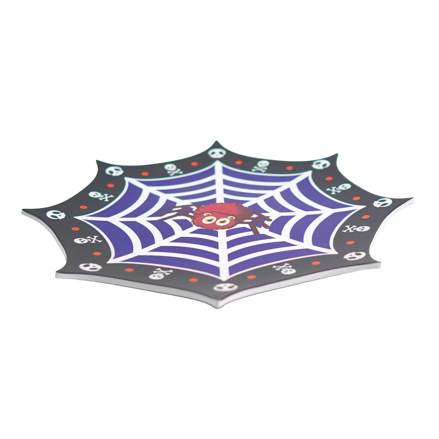 High Quality Melamine Tableware Plate Halloween Sipder Web Pattern Dinner Dish
