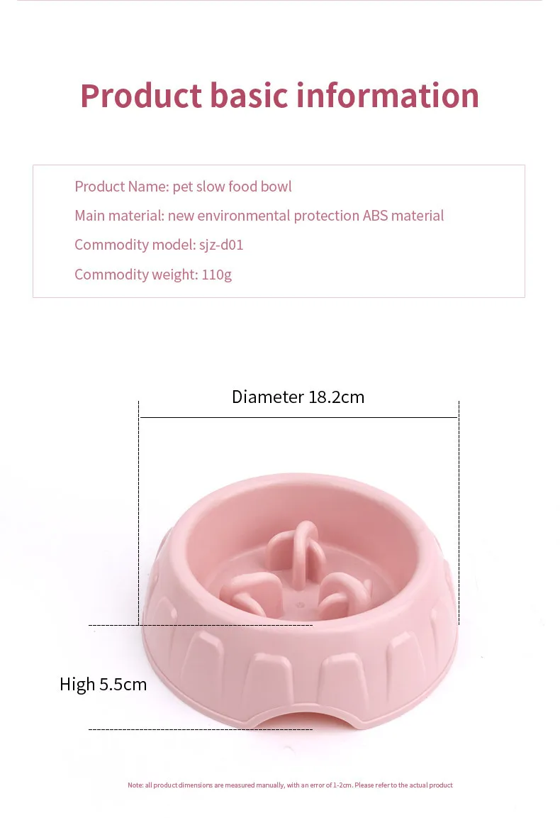 Dog Slow Feeder Bowls, Puzzle Dog Food Bowls, Slow Eating Dog Bowl