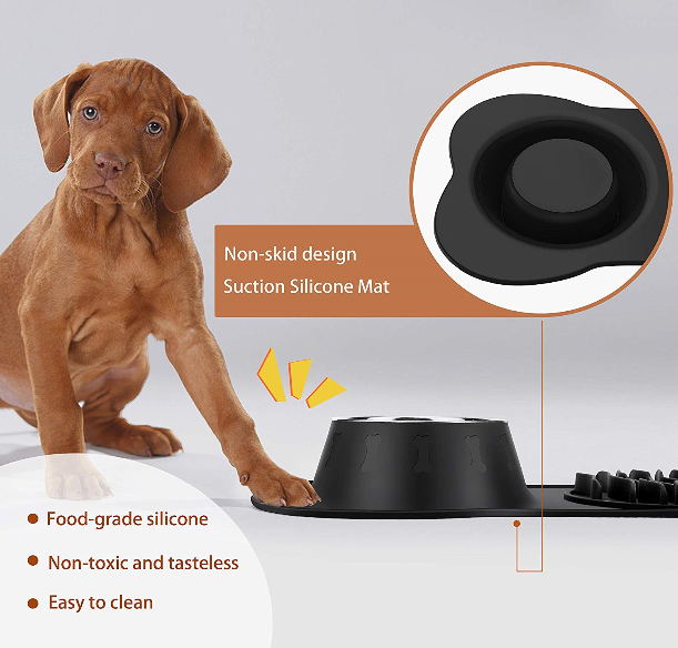 Pet Bowls Stainless Steel Dog Bowl, Slow Feeder and Pet Water Bowl Set