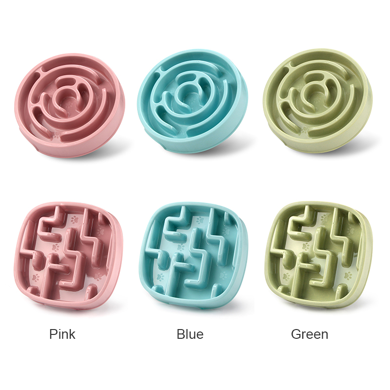 Health Focused Portable Anti Choke Sturdy Puzzle Dish Portion Smart Design Pet Slow Feeder for Multi Pet Homes Dogs Cats
