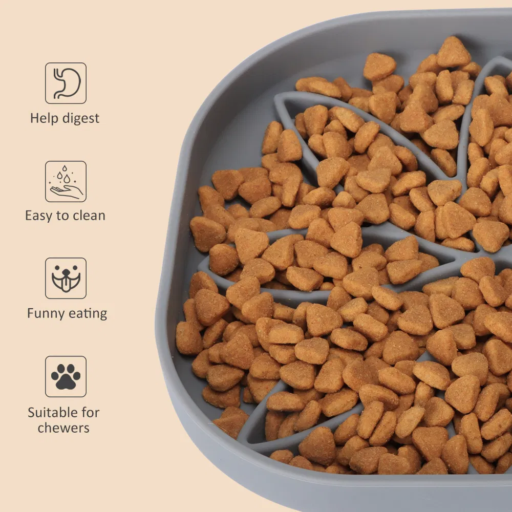 Eco Friendly Silicone Dog Bowl Slow Feeder Custom Design Non Slip Base BPA Free Lick Mat for Small Medium Dogs and Cats