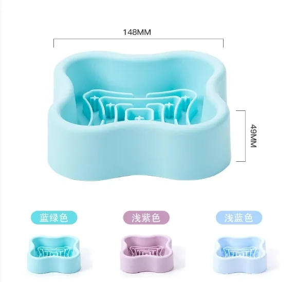 Slow Feeder Dog Bowl Silicone with Suction Cups Pet Bowl