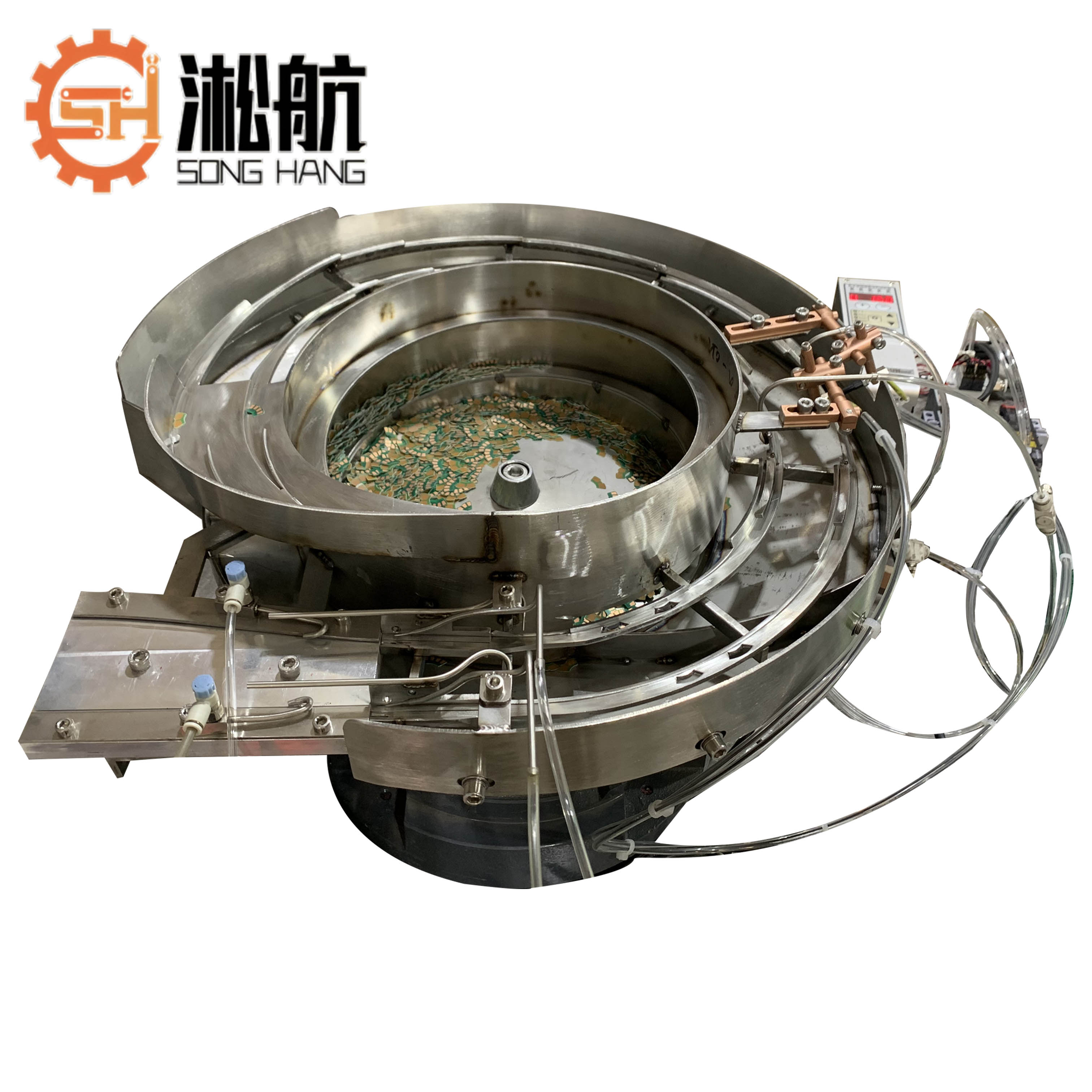 Double-line Feeding Machine Vibratory Bowl Feeder Equipped With A Visual Sensor