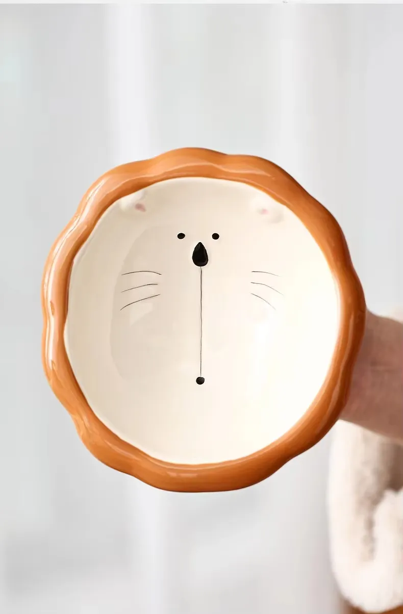 Custom Elevated Eco-Friendly Ceramic Pet Bowl