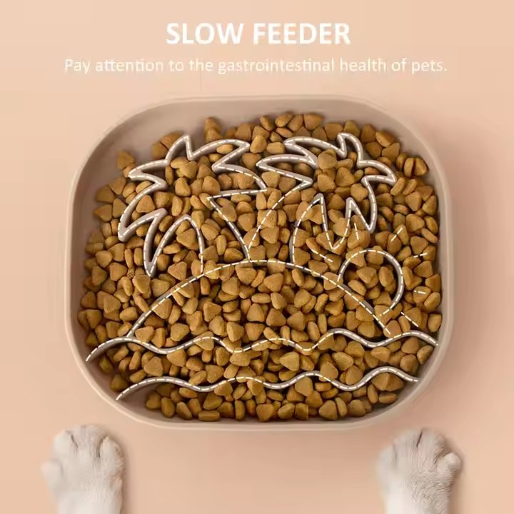 Silicone Slow Feeder for Pet 100% Food Grade BPA Free Coconut Tree Style