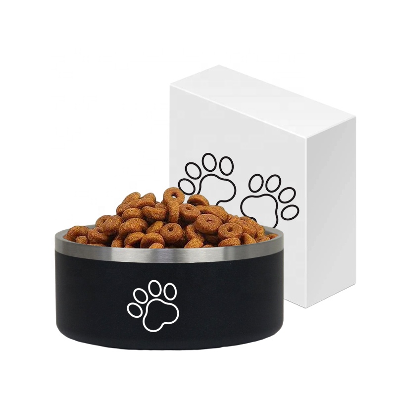 Wholesale Custom Logo 64oz Dog Bowl Stainless Steel Vacuum Insulated Pet Bowl 18oz/32oz/42oz/64oz/100oz Pet Food Feeder Bowl