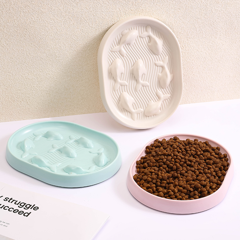 Automatic Slow Feeding Anti-Choking Dog &amp; Cat Food Bowl with ABS Material Box Design for Pets