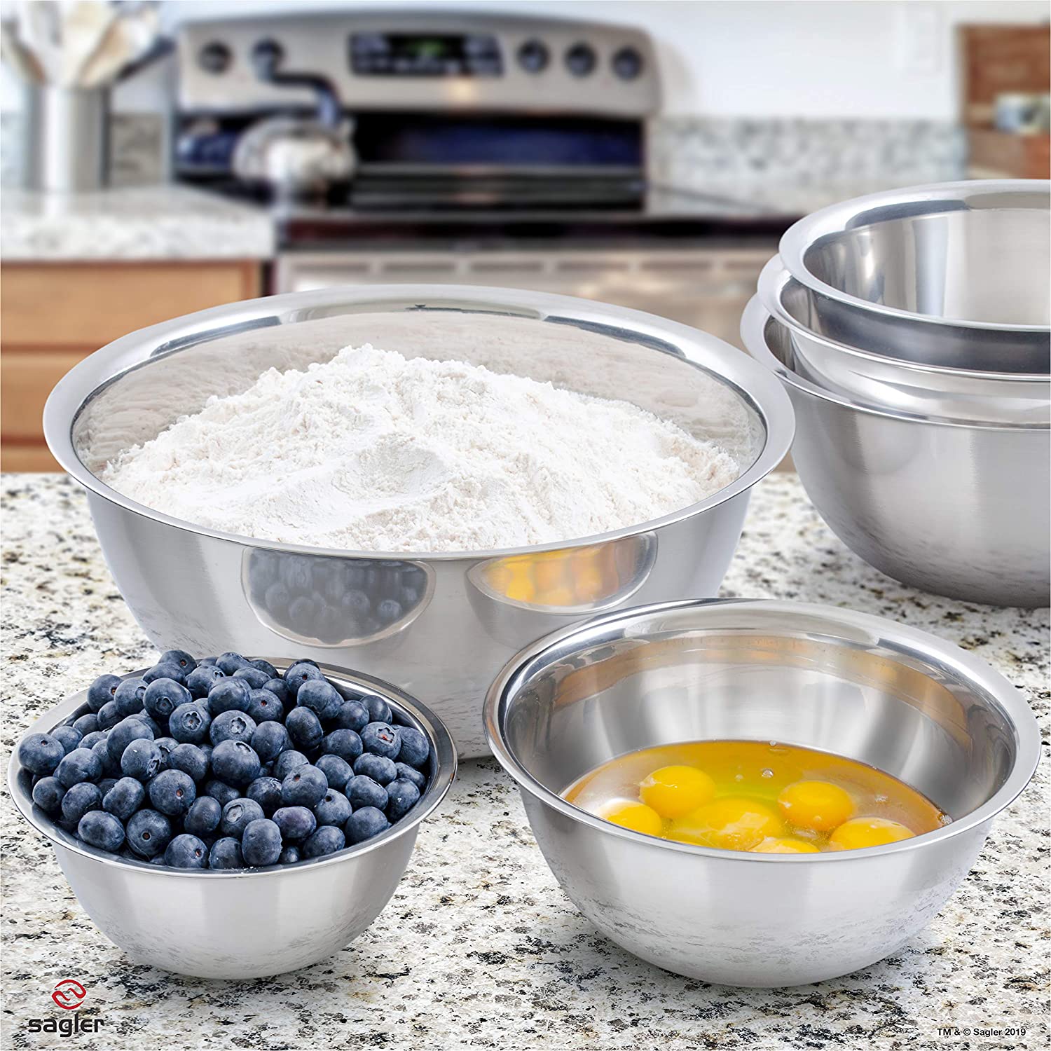 Refrigerator Food Storage Organizers Thicken Stainless Steel Mixing Bowls Set Baking Bowls Tray Meal Prep Bowls Kitchenware