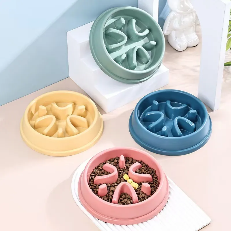 Slowing Eating Speed Non Toxic Dog Bowl Slow Feeder Cat Bowl