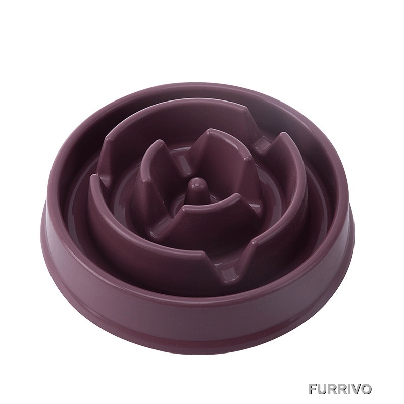 Furrivo Eco-Friendly Solid Anti-Choking Slow Feeder Dog Bowl Maze Puzzle Pet Food Bowl for Dogs Cats Anti-Gulping Bloat