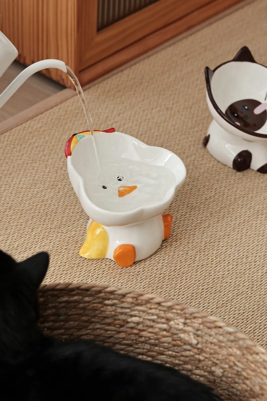 Custom Elevated Eco-Friendly Ceramic Pet Bowl