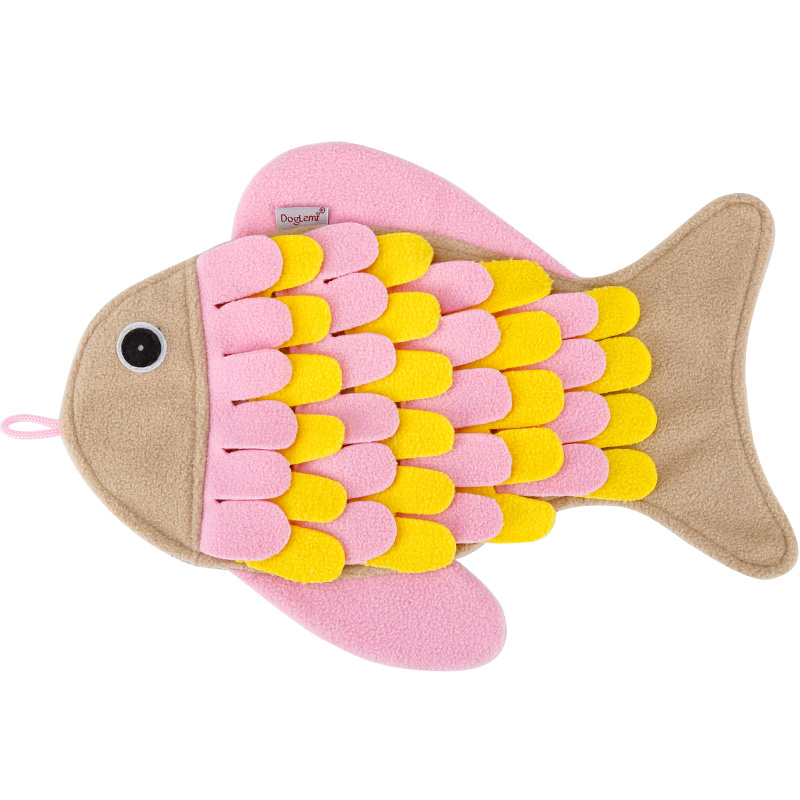 Hot Selling Interactive Slow Feeding Pet Dog Snuffle Carpet Cartoon Print Pattern Sniffing Mat Made Of Polar Fleece Felt Cloth