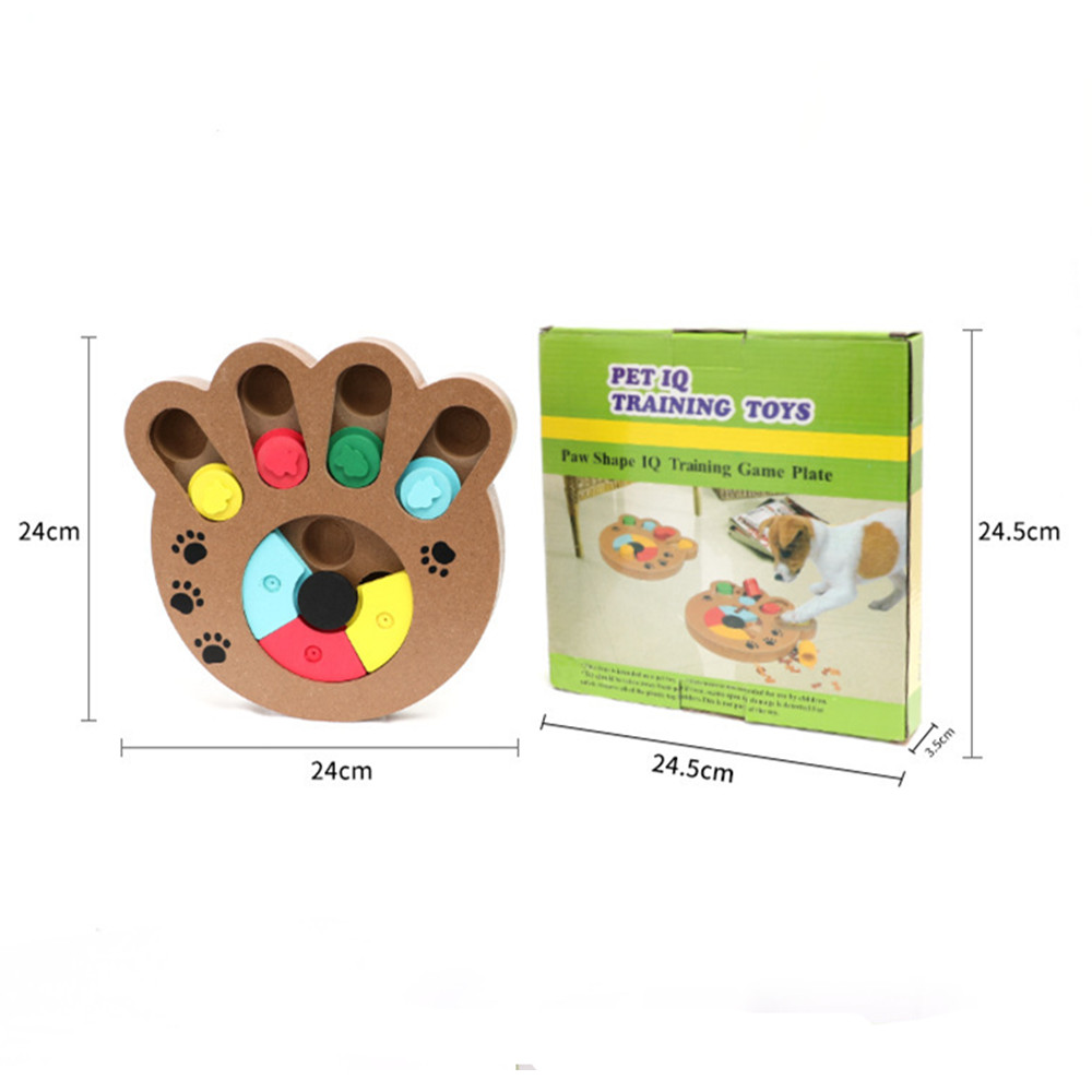 Pet Intelligence Toy IQ Training Interactive Fun Hide and Seek Food Puzzle Bowl Slow Feeder Dog Treat Feeder