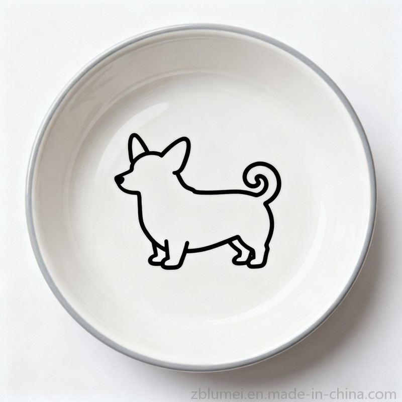 Ceramic Stoneware Pet Dog Cat Food and Water Feeding Drinking Bowls Dishes