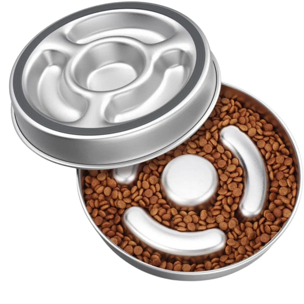 Stainless Steel Puzzle Dog Bowls to Slow Down Eating Ez31500