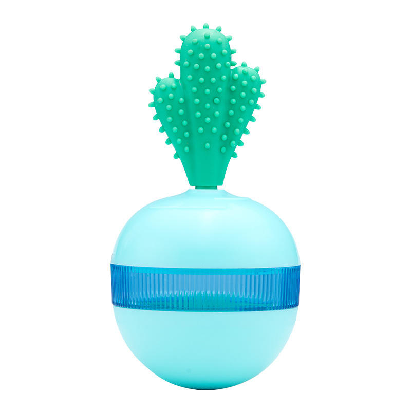 Luxury Interactive Pet Toy Adjustable Slow Feeder Dog Puzzle Ball Cat Treat Dispensing Cactus Tumbler Leak-proof Food Plastic