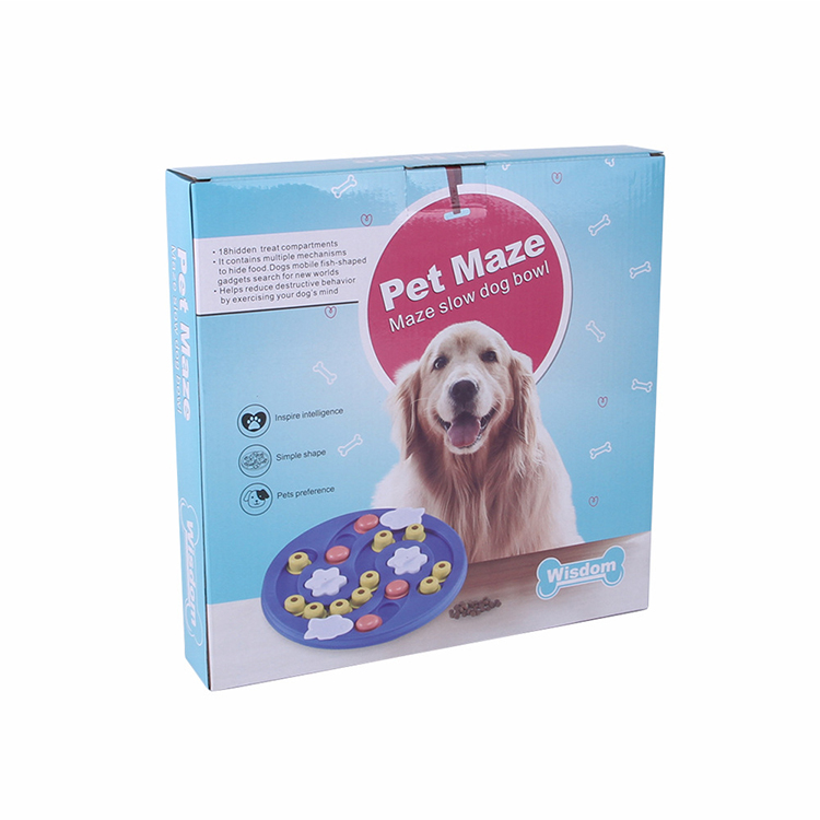 Dog Puzzle Toys Increase IQ Interactive Slow Dispensing Feeding Eating Maze Bowl Pet Training Games Feeder