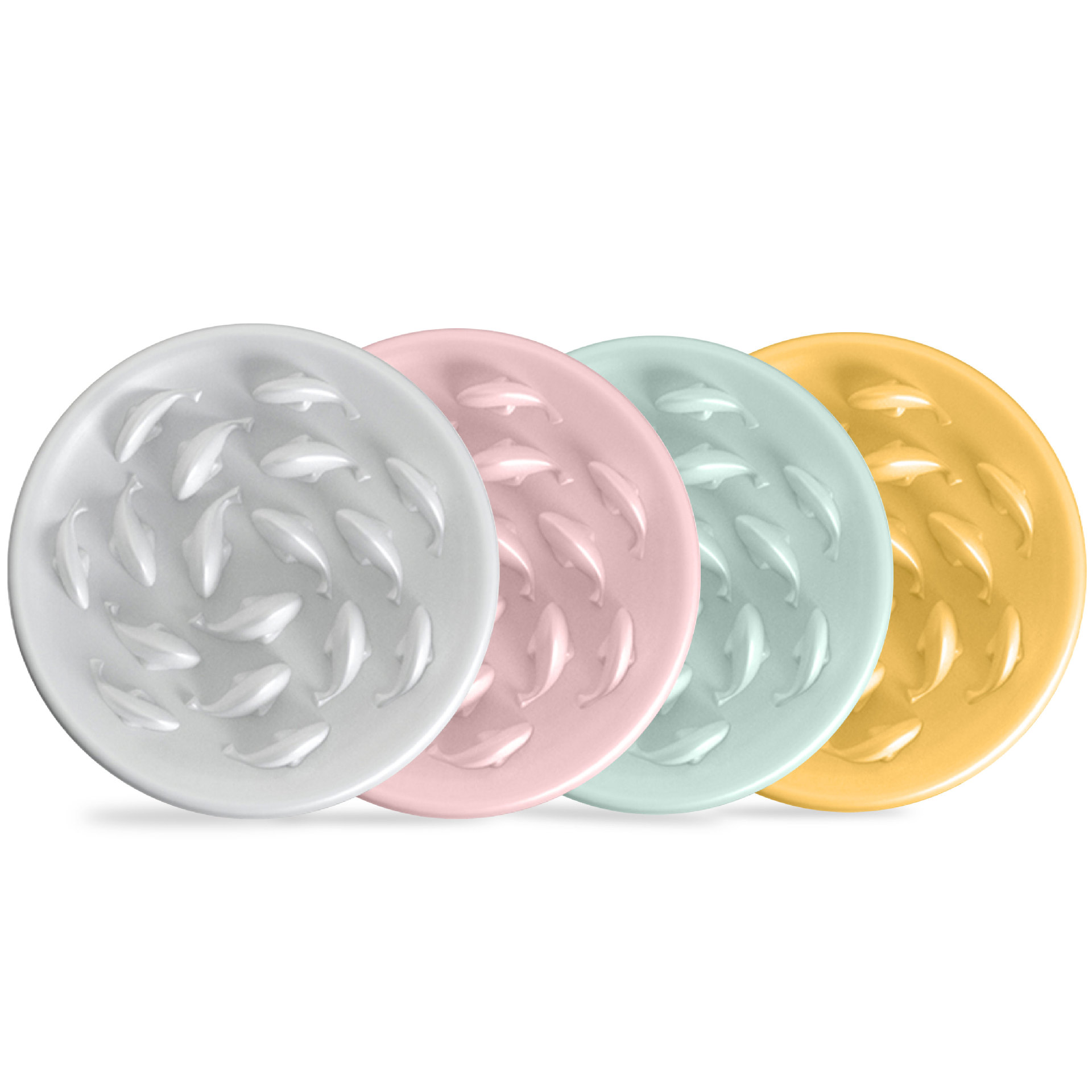 For Bestseller Slow-Feeding Round Dog Cat Pet Feeder Prevent Choking Slow-Eating Dish for Cats and Dogs