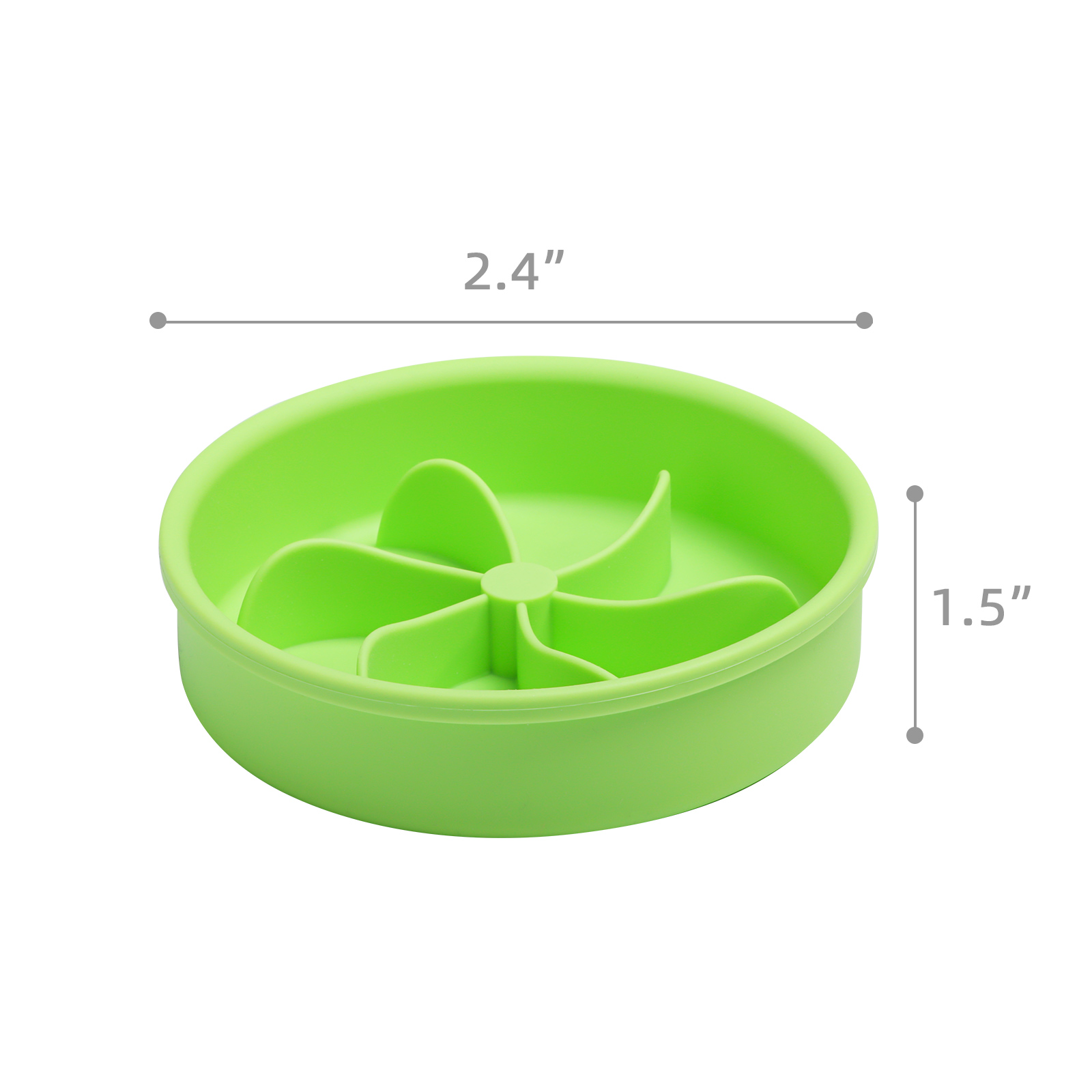 2025 Year Food Grade Silicone Waterproof Pet Slow Feeder Bowl 2-in-1 Design for Travel Ready Use Water Food Slow Eating Plate