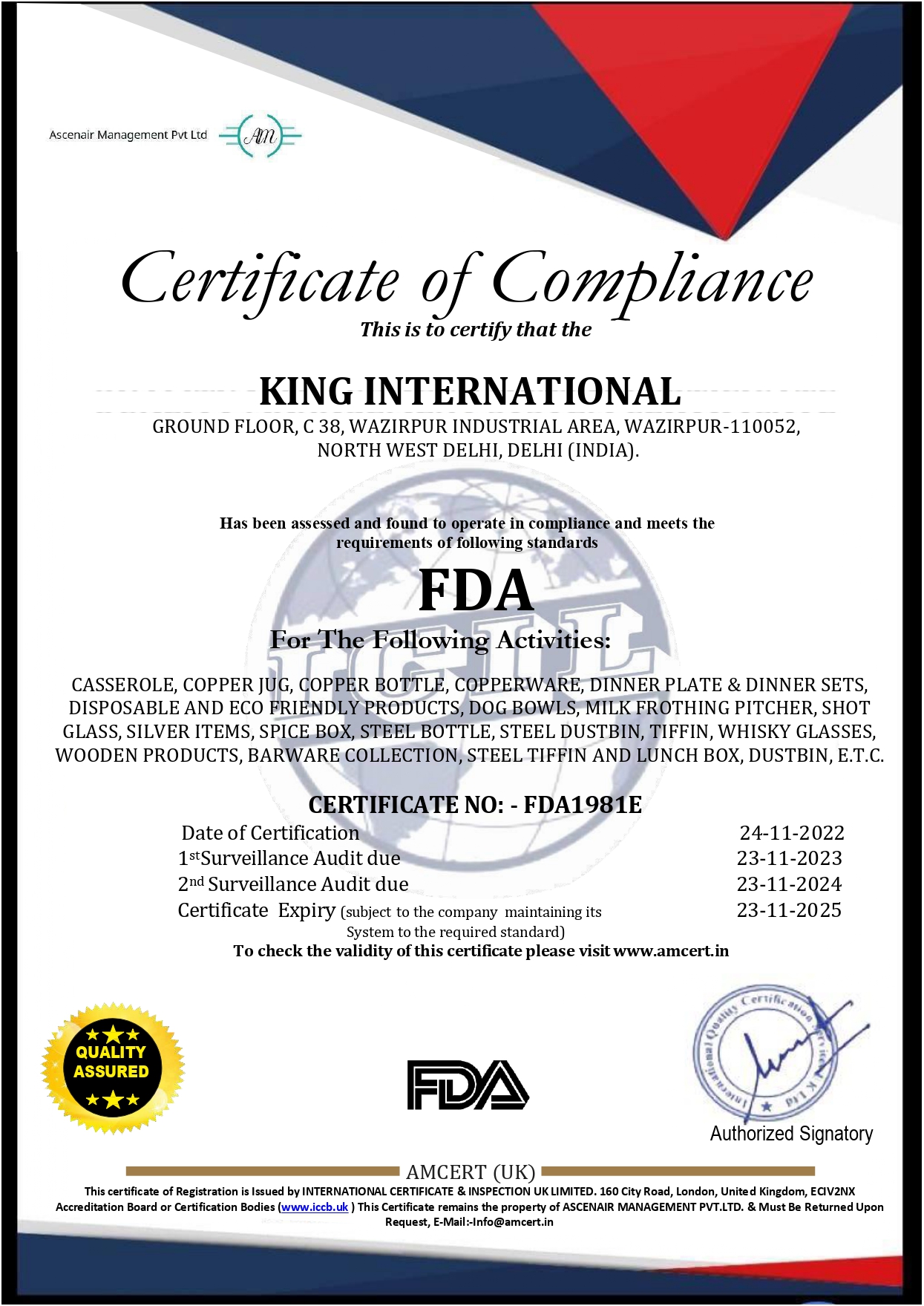 Certification 1