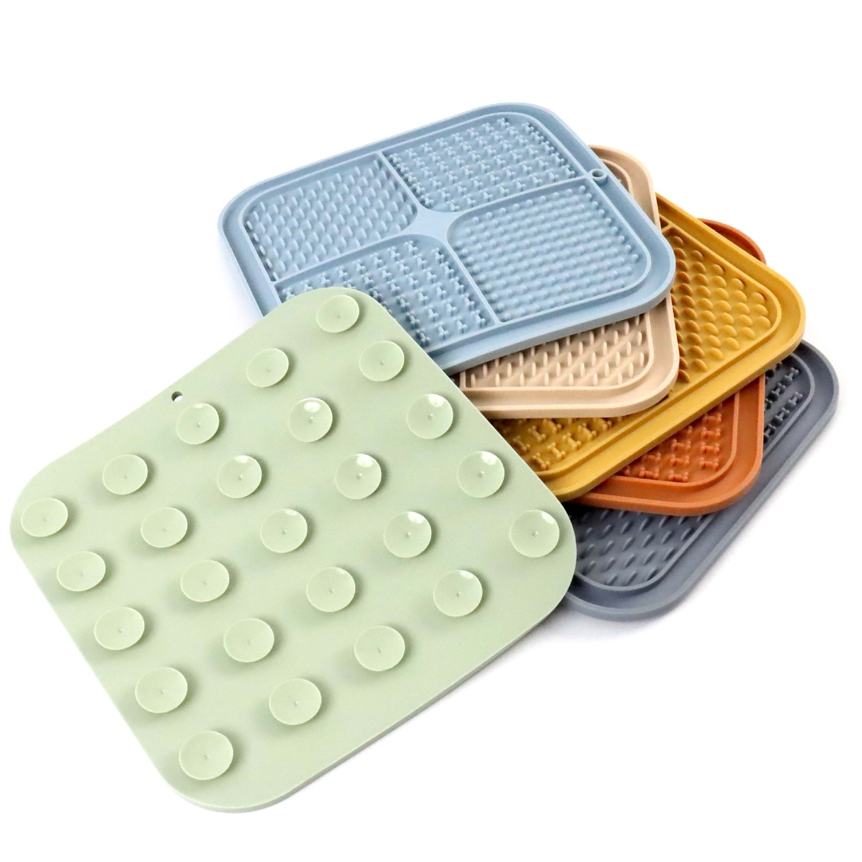 Custom Slow Feeder Pad Silicon Dog Enrichment Lick Mat Dog Treat Dispenser Food Grade Pet Dog Licking Mat