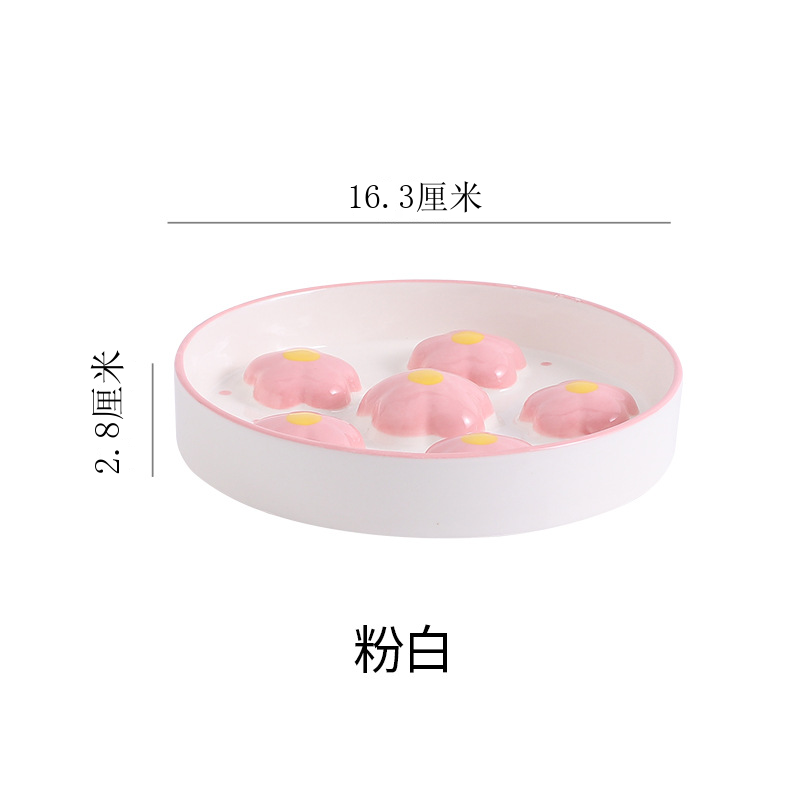 Wholesale Hand-Painted Cat Slow-Eating Anti-Choking Neck-Protecting Anti-Spill Food &amp; Water Bowl for Small/Medium Dogs and Cats
