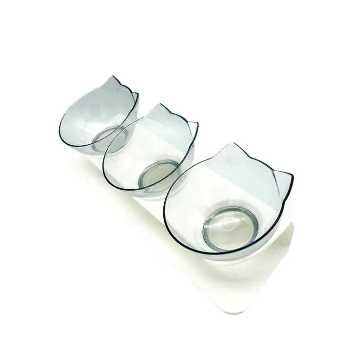 Ergonomic Tilted Cat Bowl Designed for Hassle-Free Feeding Experience
