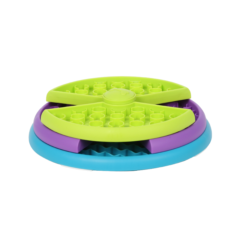 Interactive 3-Layer Maze Puzzle Dog Bowl Eco-Friendly PP Material Slow Feeders for Pet IQ Training Food Feeder