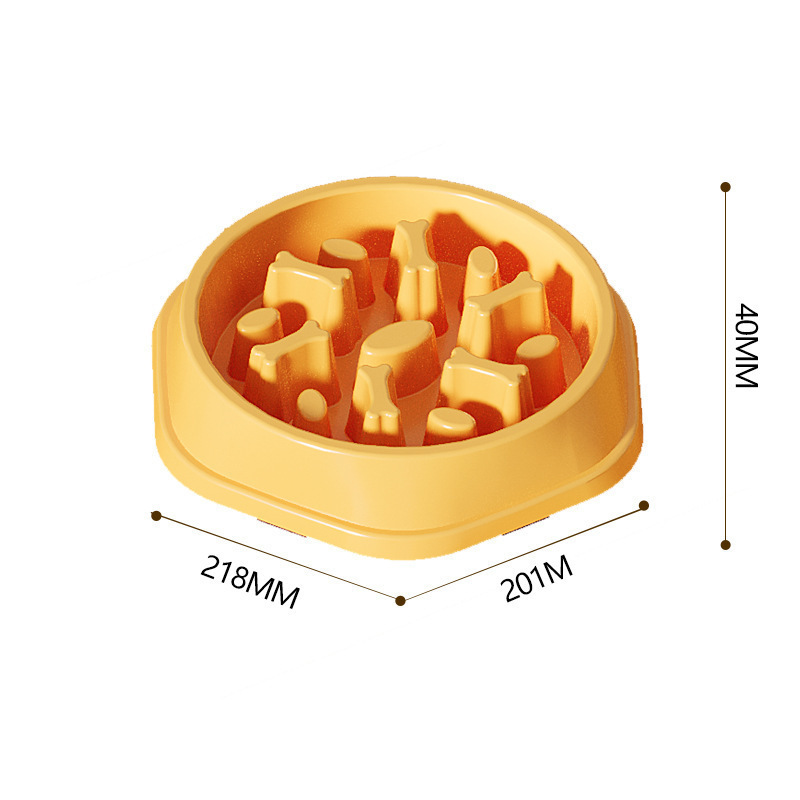 Silicone Gel Modern Stylish Portable Love Pet Slow-Feeding Anti-Choking Adjustable Difficulty Macaron-Colored Dog Cat Food