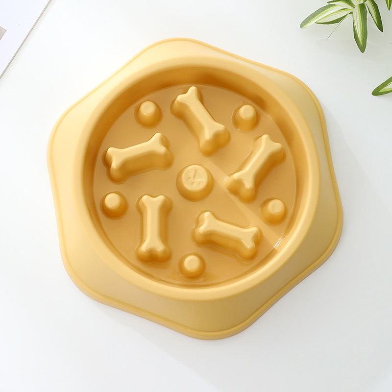 Environmentally Friendly Non-Toxic Slow Feeding Food Bowl for Small Animals Pet Choking Prevention