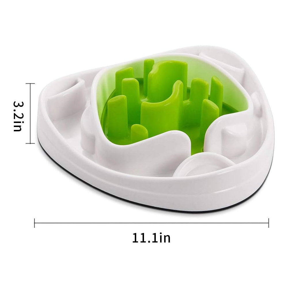 AFP Interactives Pet Dog Slow Feeder Food Maze Toy 2 Interchangeable Slow Feeding Mazes Treat Dispenser for Dogs Healthy Eating