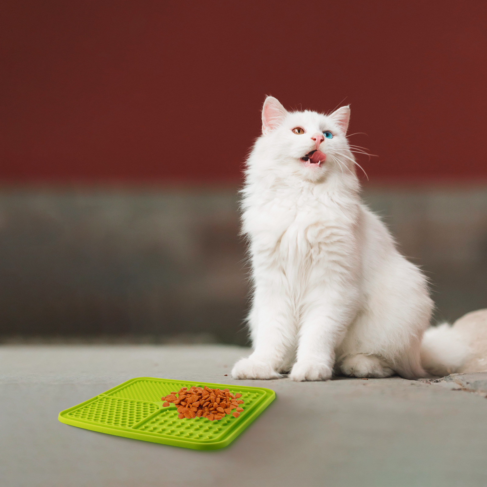 Fun Designs Free Colorful Silicone Adjustable Eco-Friendly Pet Slow Lick Mat Makes Treat Time Enjoyable Stress Relief