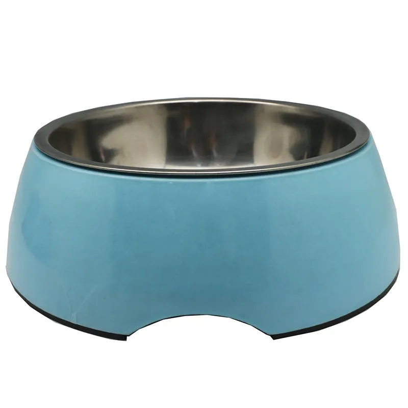 Wholesale Custom Stainless Steel Melamine Pet No Spill Dog Cat Food Bowl Slow Eating